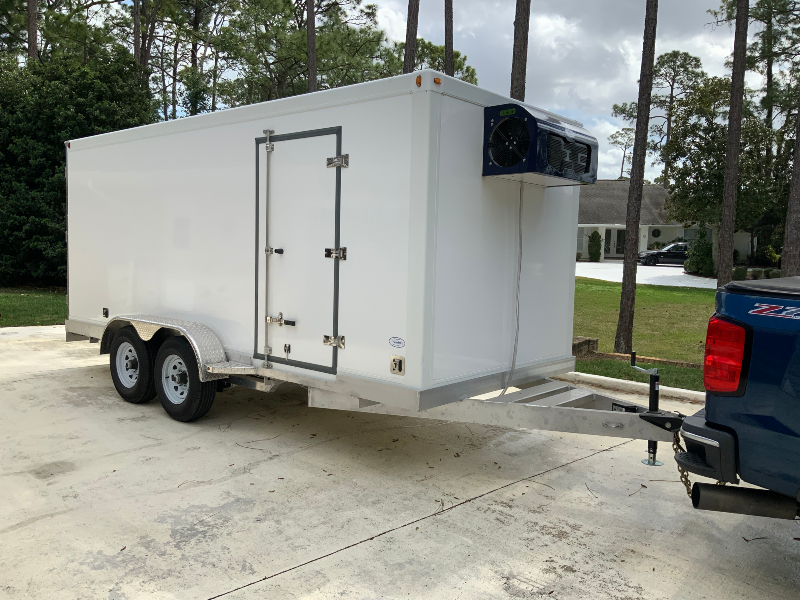 small refrigerated trailer 7x16